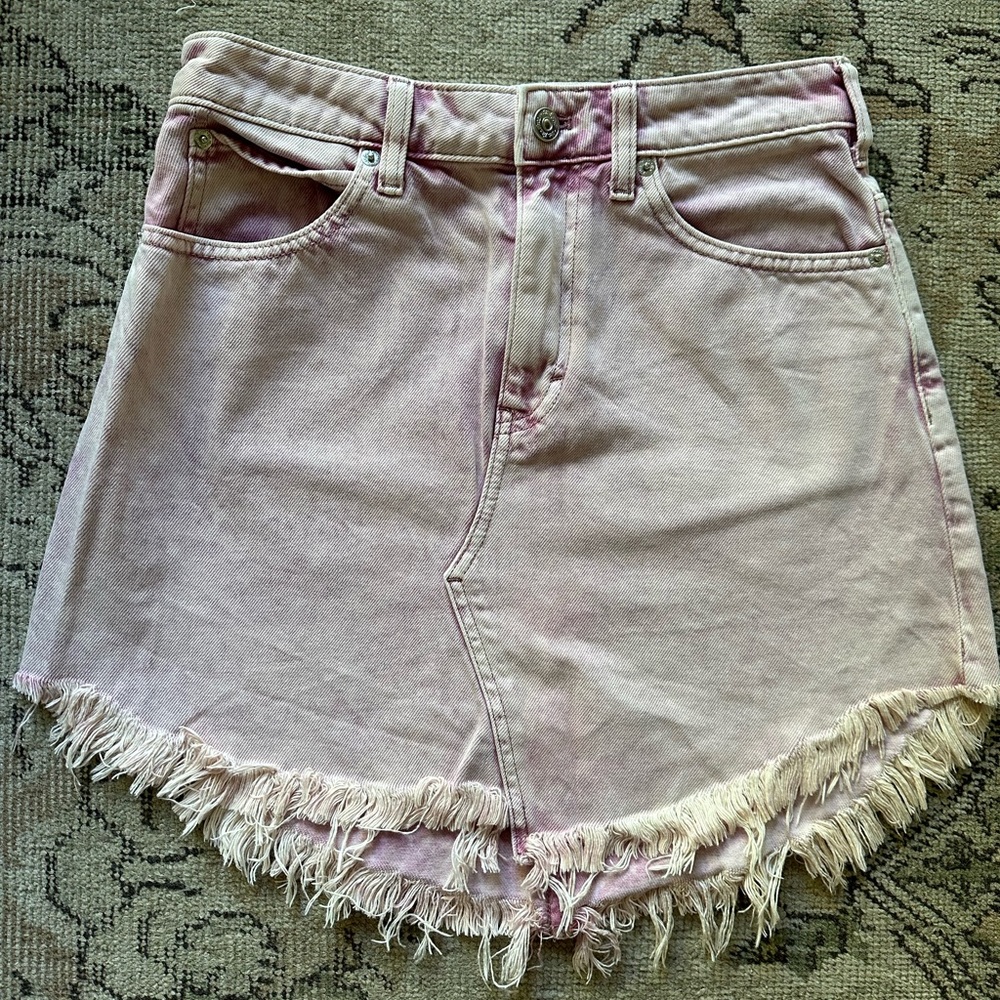 We The Free (Free People) Denim Mini Skirt